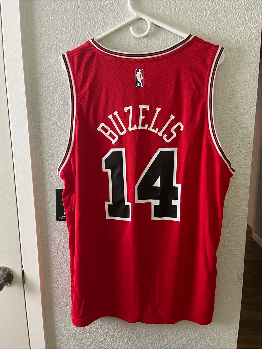 Fanatics Red Chicago Basketball Jersey - Buzelis 14